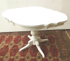 Tisch Eßtisch weiß Beistelltisch Couchtisch gedrechselt rustikal shabbychic (L)