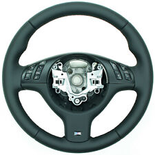 Leder Lenkrad für BMW E46 E39 M neu beziehen / bezogen Nappa schwarze Nähte 