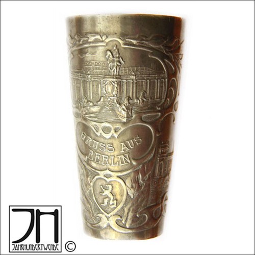 Antiker jugendstil zinn - jugendstil, becher