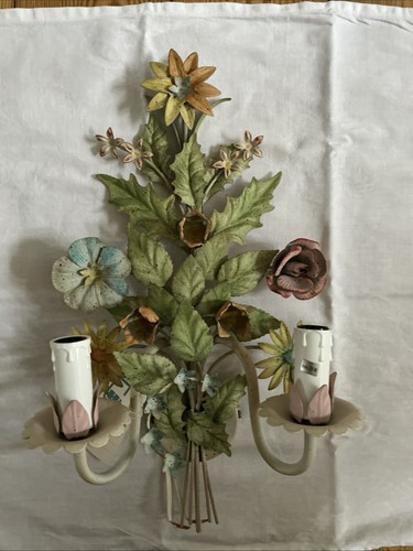 Florale wandlampe aus - florale, metall