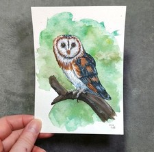 Schleiereule Gemälde in