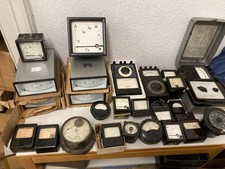 Uralt Mess Prüf Geräte,Spannug,Widerstand Einbaumessgeräte RFT,DDR Multimeter