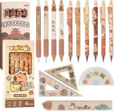 Capybara Stifte Radierbare 14 Stück Schulsachen Set