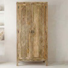 Schrank mango massivholz 187cm - schrank,