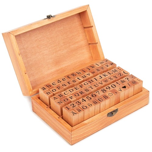 Holzstempel set stück - 84,