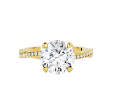 14K Gelbgold Kunstdiamanten