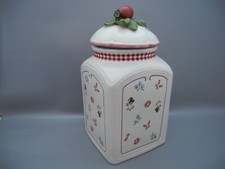 Villeroy & Boch große Vorratsdose PETIT FLEUR Gefäß Behälter Knauf beschädigt