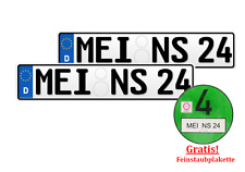 2 Kennzeichen Nummernschild