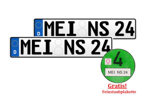 Kennzeichen nummernschild - kennzeichen,
