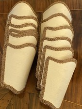 12 Lampenschirme Clips?beige Textil gold Brokat Tisch-Wandlampe 60er 12x10