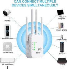 WiFi Repeater Router Signal Booster Verstärker WLAN Extender Netzwerkverstärke D