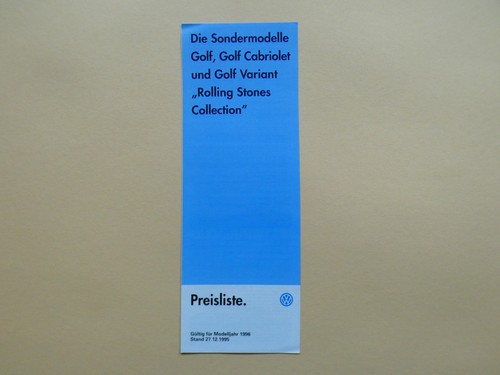 Preisliste golf iii - vw, /
