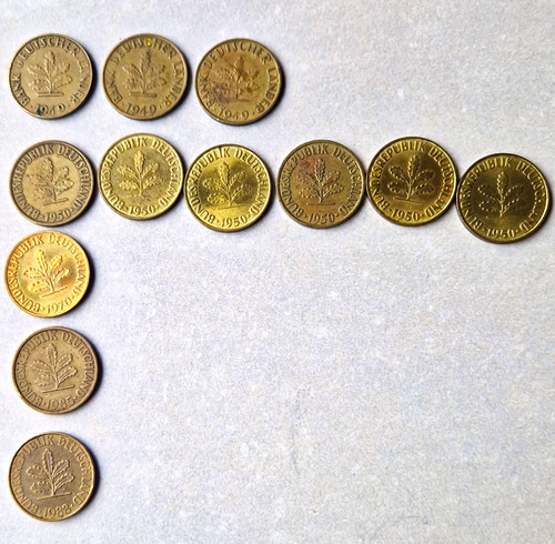 Brd pfennig münzen lot - pfennig,