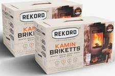 Rekord Kamin Briketts Braunkohle, Heizbriketts, Ofenbriketts 2x 10 Kg