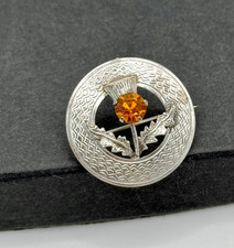 WARD BROTHERS W.BS SCHOTTISCHE DISTEL STERLING SILBER BROSCHE