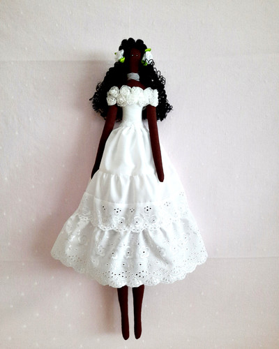 Afrika puppe 54cm tilda - afrika,