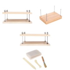 Buchpresse aus Holz, flache