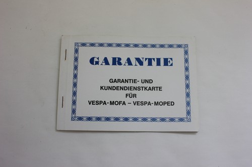 Garantie kundendienstkarte - garantie,