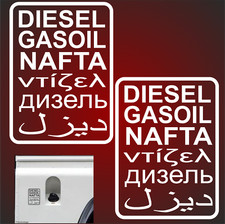 2 15cm Diesel Aufkleber