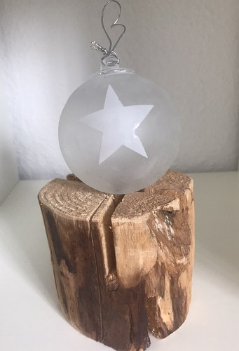 Glas weihnachtskugel - glas,