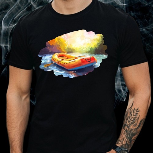 Shirt herren rafting - t-shirt, boot