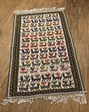 Kelim Teppich mit Tiermotiven