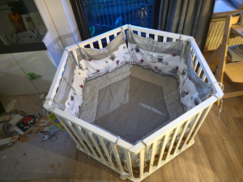 Baby laufgitter achteckig aus - achteckig,