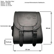 Echtleder Seitentasche Rahmen