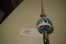1 Christbaumspitze Christbaumschmuck  Silber/Blau  Glas Nostalgie  vintage (13)