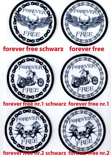 Forever free aufnäher - forever, free"aufnäher"patch