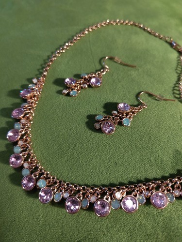 Rosevergoldetes schmuckset aus - rosevergoldetes,