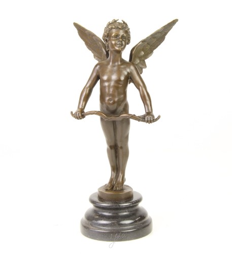 Bronzeskulptur armor engel - ,