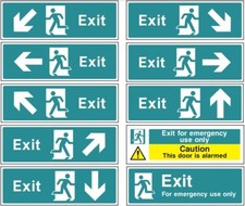 2er Pack | Ausstiegsschilder -