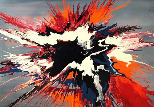 Abstraktes bild 100x70 - bild,