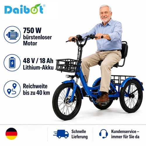 Daibot 350w trike klappbar - daibot, e-trike