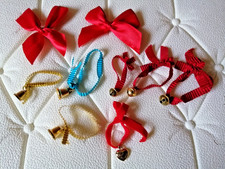 Sammler DEKO 6x Lindt  Glöckchen 1 Herzchen  goldfarben 2 Schleifen