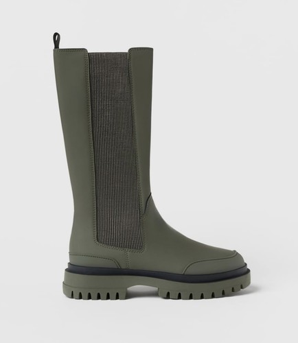 Zara hohe gummierte stiefel - ,