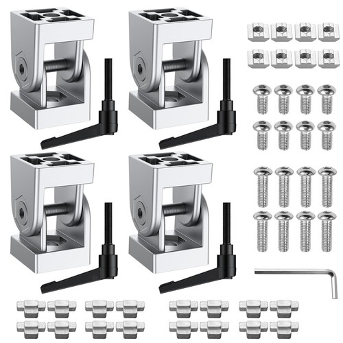 Gelenk nut 8 aluminium - 4x,