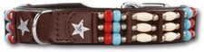 Lederhalsband Cheyenne Star