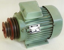 DDR Elektromotor Motor 1,5 KW Dopperiemenscheibe VEM VEB EMW Thurm  KMR 80 GDR