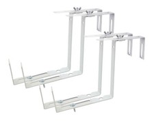 2x Balkonkastenhalter weiß Blumenkastenhalter Balkonkastenhalterung Halterung