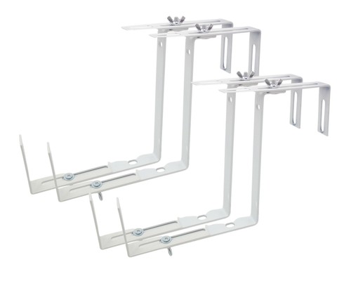 Balkonkastenhalter weiß - 2x,