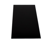 ABS Kunststoffplatte 1000x490mm-Schwarz-Stärken 1-2-3-4mm-Einseitige Schutzfolie