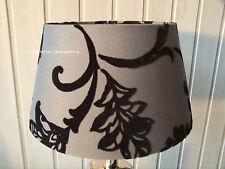 Lampenschirm Edel Schwarz/Grau