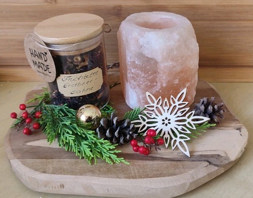 Weihnachtsbrettchen mit tee - weihnachtsbrettchen,