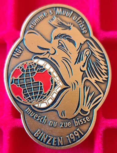 Binzen fasnet 1991 - -, abzeichen