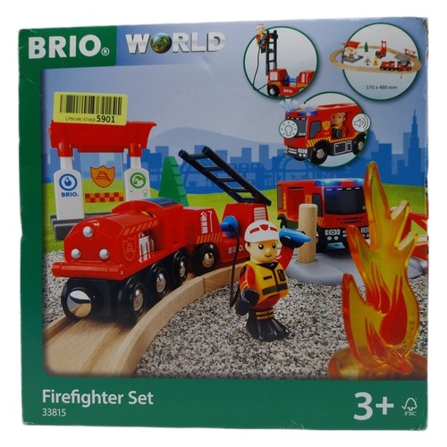 Brio world 33815 - brio, feuerwehr-set