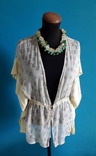 "MICHIKO KOSHINO" Damen Weste, Seide, Farbe hellgelb, Größe "S".