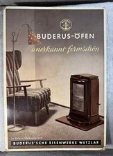 Buderus- Öfen orig. Pappschild-Reklame, Ant