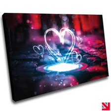 NEON LIEBE HERZEN ABSTRAKT